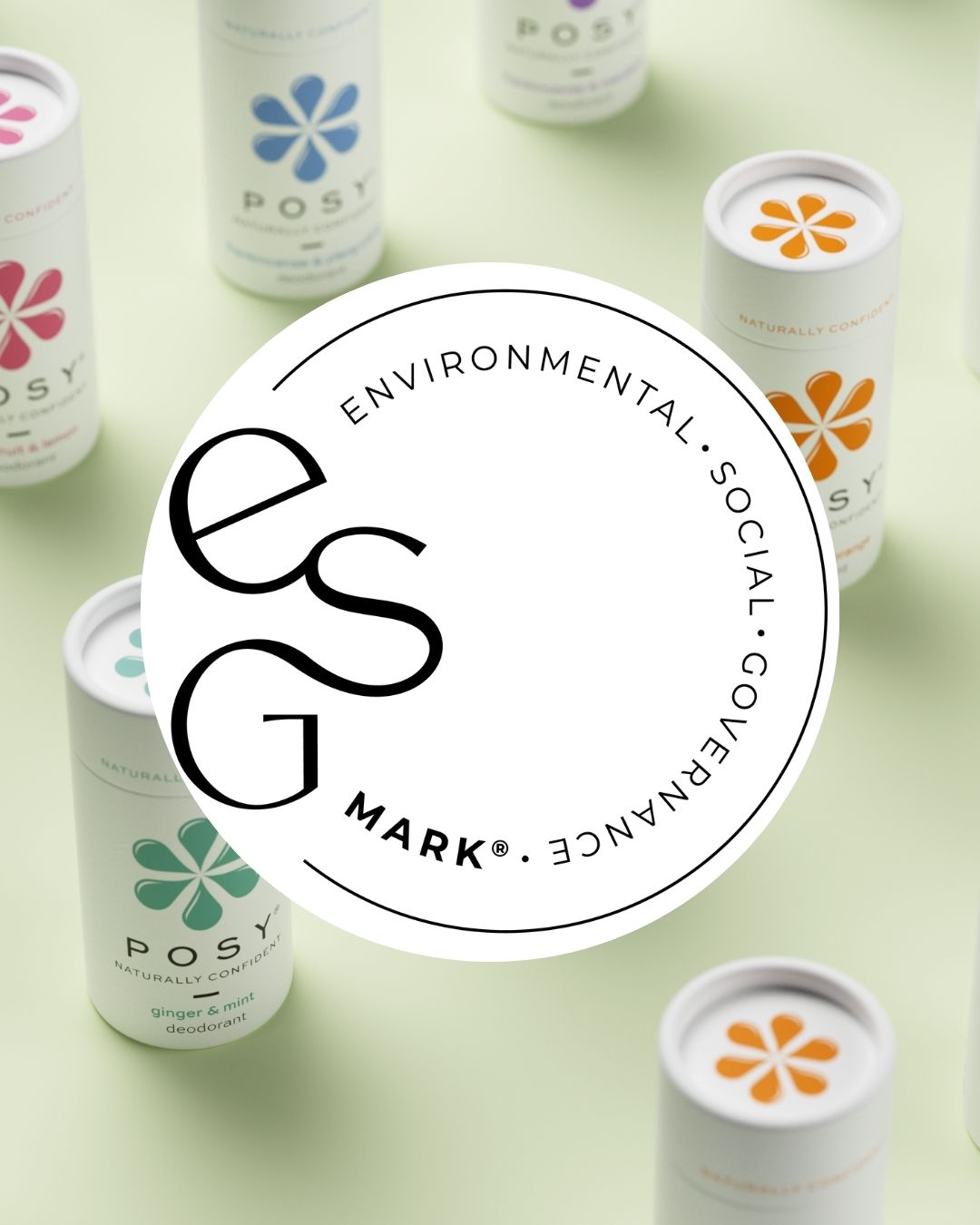 Frankincense & Mandarin POSY Natural Deodorants | Aluminum-Free & Eco-Friendly | ESGMark certified