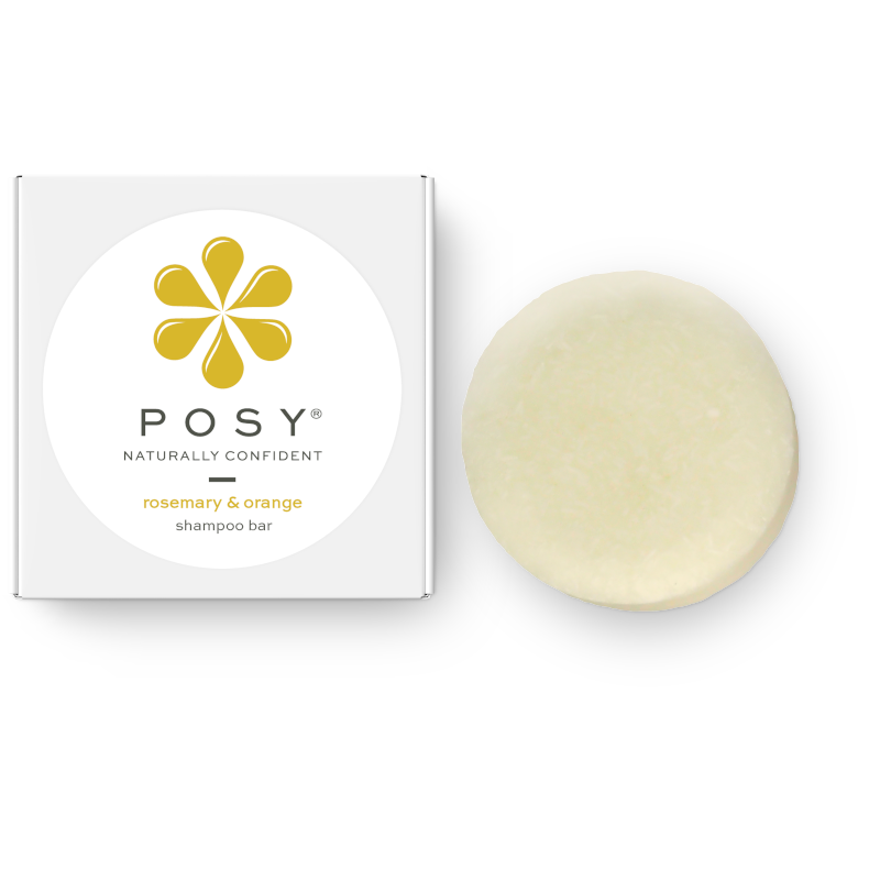 POSY rosemary and orange shampoo bar, plastic free