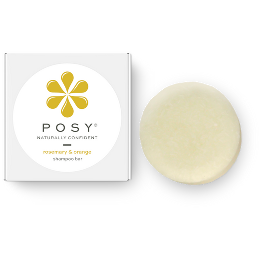 POSY rosemary and orange shampoo bar, plastic free