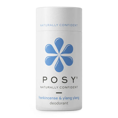 POSY natural deodorant frankincense and ylang ylang dodorant in plastic free tube